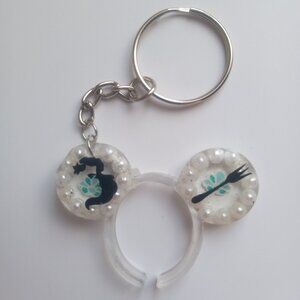 Clear Ariel keychain